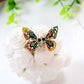 Colorful crystal butterfly earrings